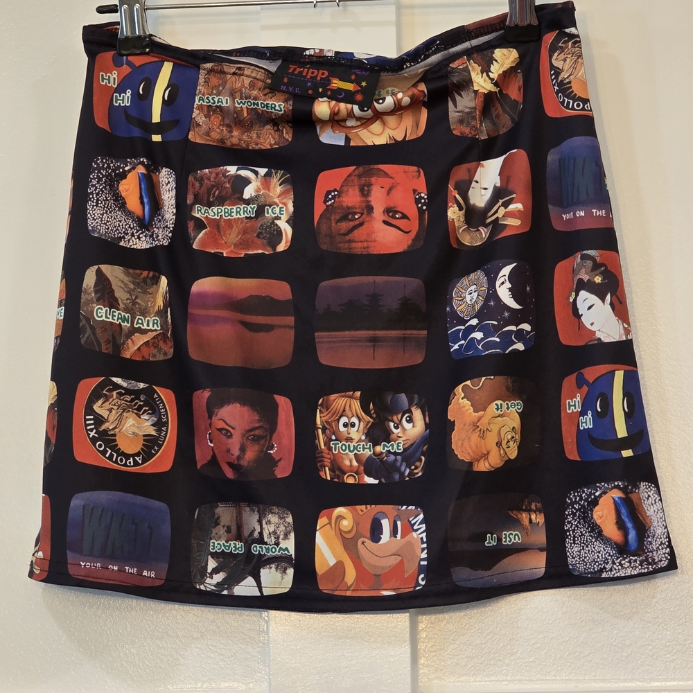 90s Tripp N.Y.C. Graphic Mini Skirt